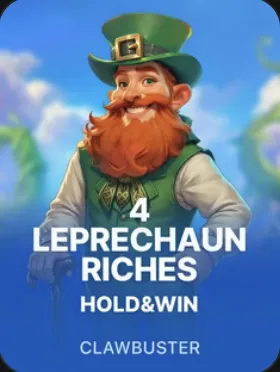 4 Leprechaun Riches Hold & Win, slot con respin bloccati